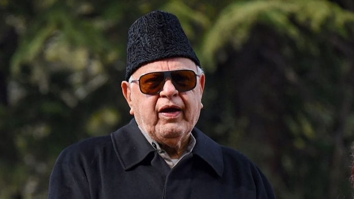 Former J&K chief minister Farooq Abdullah | PTI