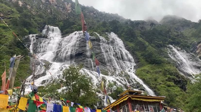 The Holy Waterfall or Chumi Gyatse falls near Tawang, located along the LAC | Karishma Hasnat, ThePrint