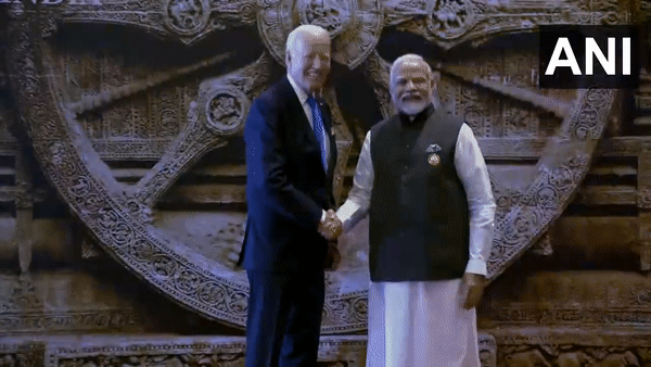 PM Modi welcomes US President Joe Biden at G20 Summit Venue