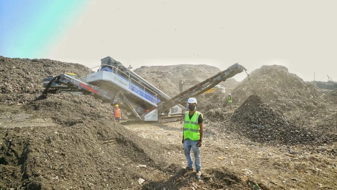 A view of the landfill site at Okhla, Delhi | ANI file photo