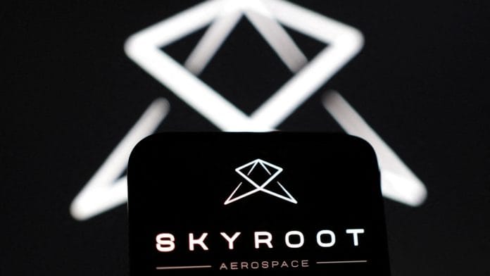 Skyroot Aerospace's logo is seen in this picture illustration | Reuters