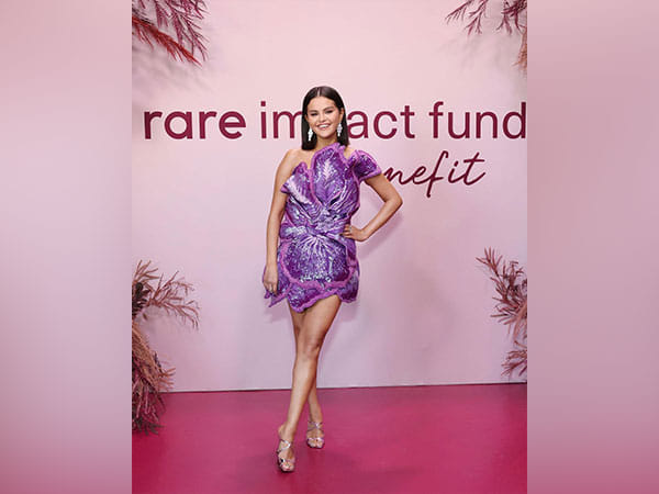 Selena Gomez shines in Indian designer Rahul Mishra's purple ensemble