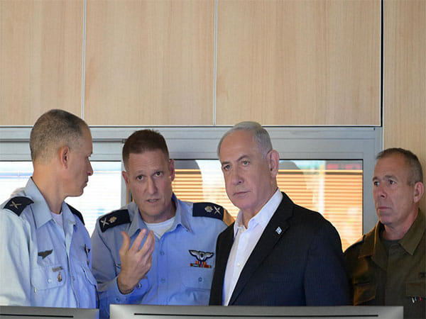 Israel PM visits airforce control centre during air strike on Gaza