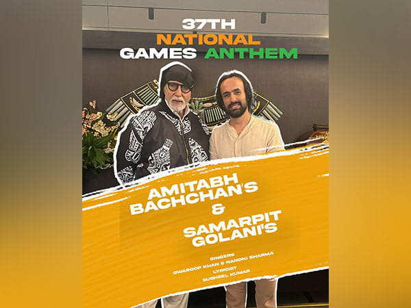 Samarpit Golani, Amitabh Bachchan unite to create inspiring anthem for 37th National Games
