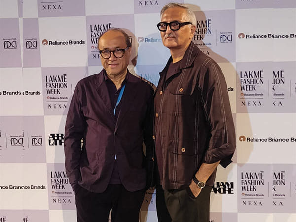 Through letters, calligraphy designer duo Abraham and Thakore create language of connection in their collection
