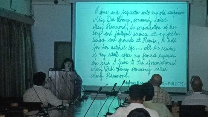 Historian Ruchika Sharma’s book Concubinage, Race and Law in Early Colonial Bengal looks at the wills and deeds of British men in Calcutta. | Debdutta Chakraborty | ThePrint