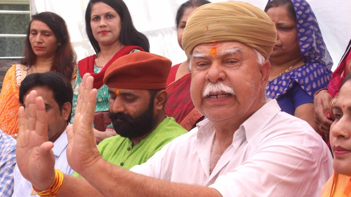 File photo of Shri Rajput Karni Sena chief Lokendra Singh Kalvi | ANI