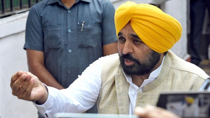 File photo of Punjab Chief Minister Bhagwant Mann | Photo: ANI Photo/Ishant