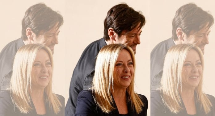 Italian Prime Minister Giorgia Meloni and her partner Andrea Giambruno react ahead of the meeting with Pope Francis at the Vatican | Reuters file photo