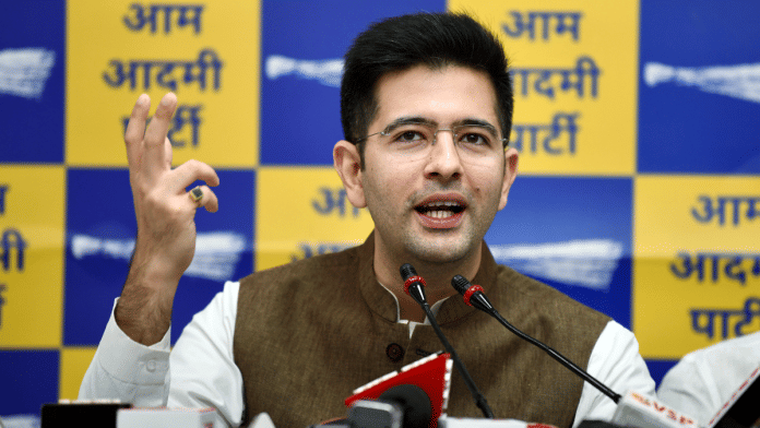 File photo of AAP MP Raghav Chadha in New Delhi | ANI