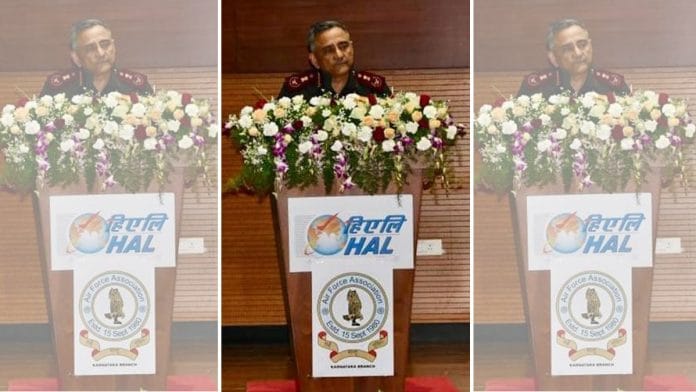 Chief of Defence Staff General Anil Chauhan delivers keynote address at 14th Air Chief Marshal L.M. Katre Memorial Lecture I Pic credit: X/@HQ_IDS_India