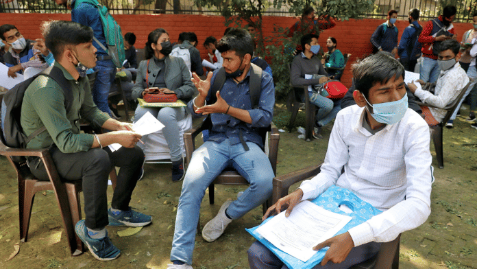 Persons with Disabilities (PwDs) participate in the exclusive job fair in New Delhi | Representational photo/ANI