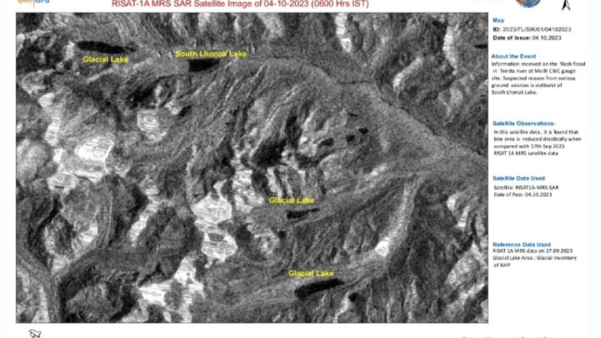 South Lhonak Lake and its surroundings | ISRO