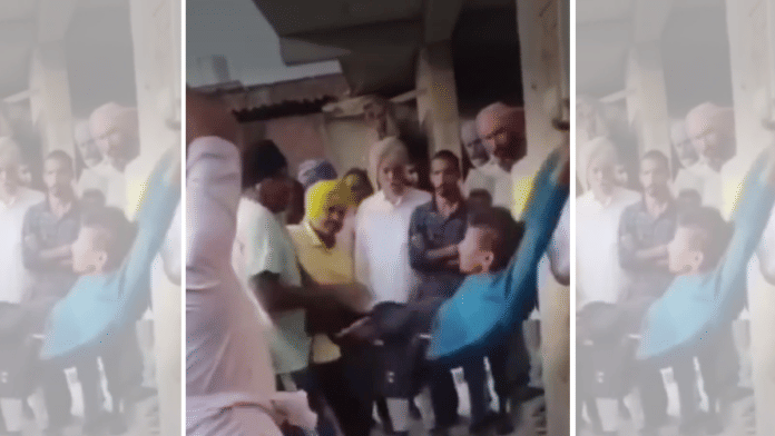 Screengrab of a 28-year-old been beaten by a mob | Source: X