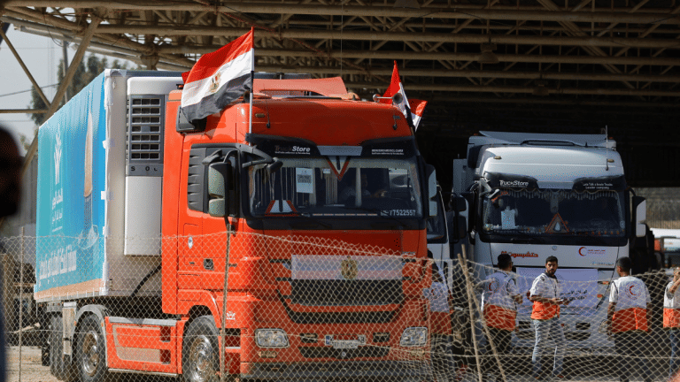 Aid trucks enter Gaza as Rafah crossing opens. ‘Difference between life & death,’ says UN chief