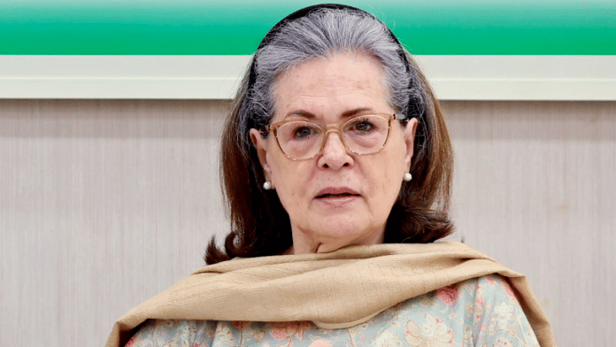 File photo of Congress Parliamentary Party (CPP) chairperson Sonia Gandhi | ANI