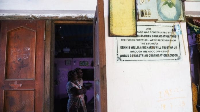 The World Zoroastrian Organisation has constructed 334 houses for rural Parsis so far, primarily in Gujarat. Many such homes in the region display plaques acknowledging this contribution. | Manisha Mondal | ThePrint