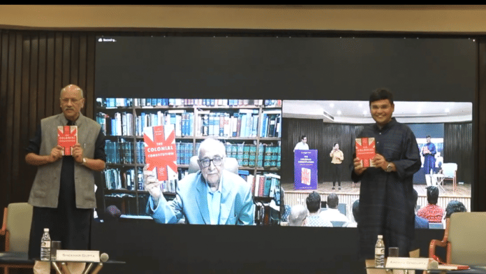 ThePrint Editor-in-Chief Shekhar Gupta with Fali S. Nariman and Arghya Sengupta | ThePrint