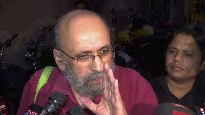 Journalist Paranjoy Guha Thakurta speaks to the media after his questioning in the case | ANI