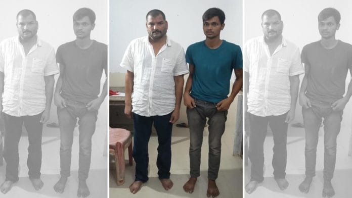 Ajay Narayan Singh and his driver Deepak Singh | By special arrangement