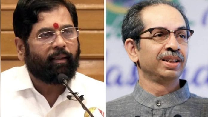 Eknath Shinde (left) and Uddhav Thackeray | ANI File Photo
