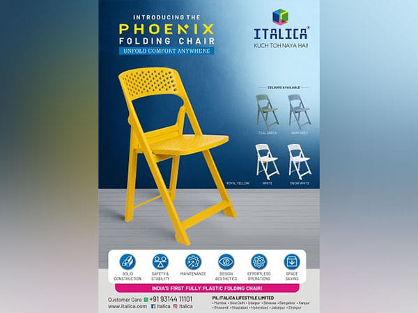 ITALICA Unveils India's First Fully Plastic Folding Chair - Phoenix Folding Chair