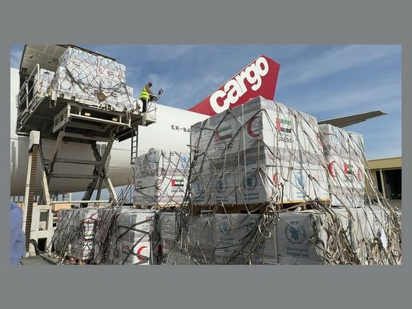 UAE dispatches 100 tonnes of food, medical supplies to support Palestinians in Gaza 