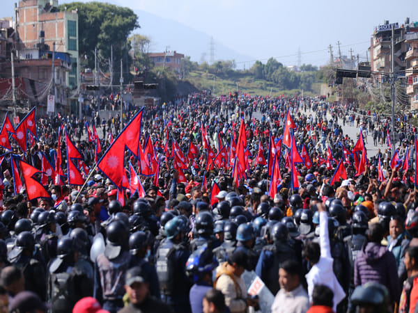 Kathmandu remains tense amid power tussle between two warring parties 