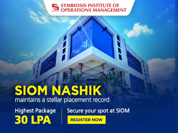 SIOM Nashik maintains a stellar placement record; the highest package at 30 LPA 
