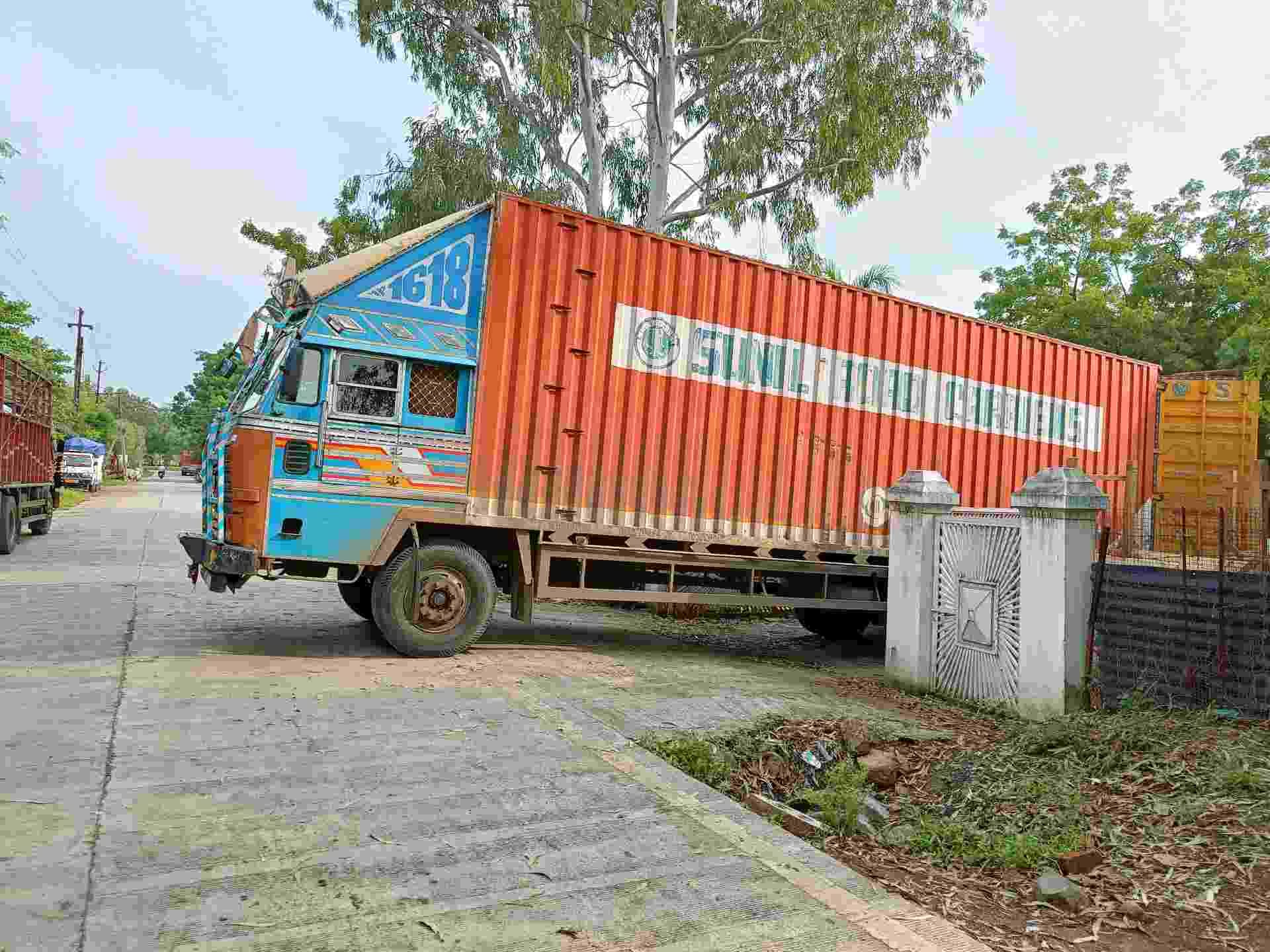 A loaded truck at the Dewas industrial area | Krishan Murari | ThePrint