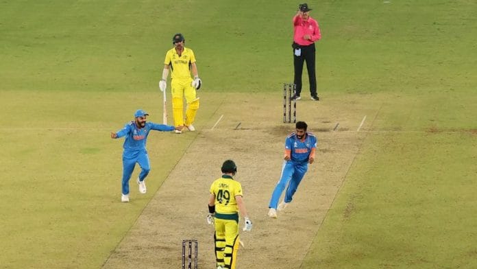 India's Jasprit Bumrah celebrates after taking the wicket of Australia's Steve Smith on 19 November | REUTERS/Andrew Boyers/File Photo
