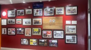 TaFMA's wall of fame. It scouts talent from even Nagaland's remotest towns and villages | Photo: Monami Gogoi