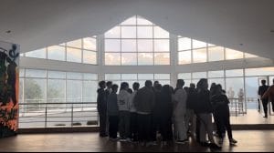 Bright Lights Choir warming up for their rehearsal at RCEMPA | Photo: Monami Gogoi, ThePrint