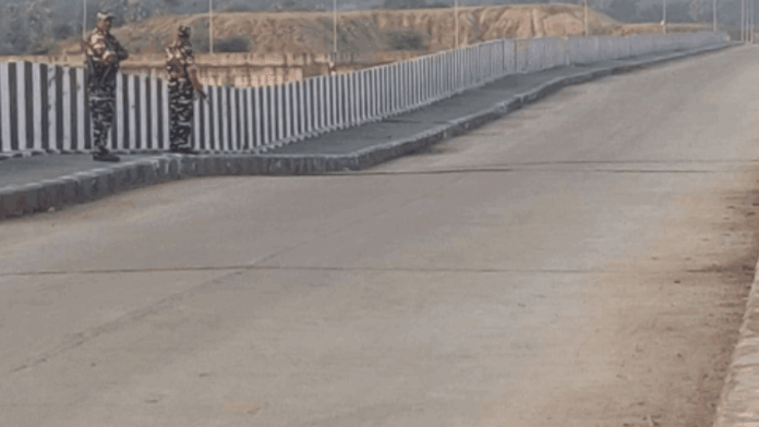 Deck slab deflection at Pier 20 of the 7th block | Courtesy: NDSA