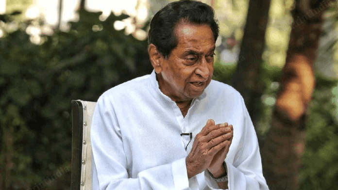 Former Madhya Pradesh chief minister and senior Congress leader Kamal Nath speaks to ThePrint | Photo: Praveen Jain | ThePrint