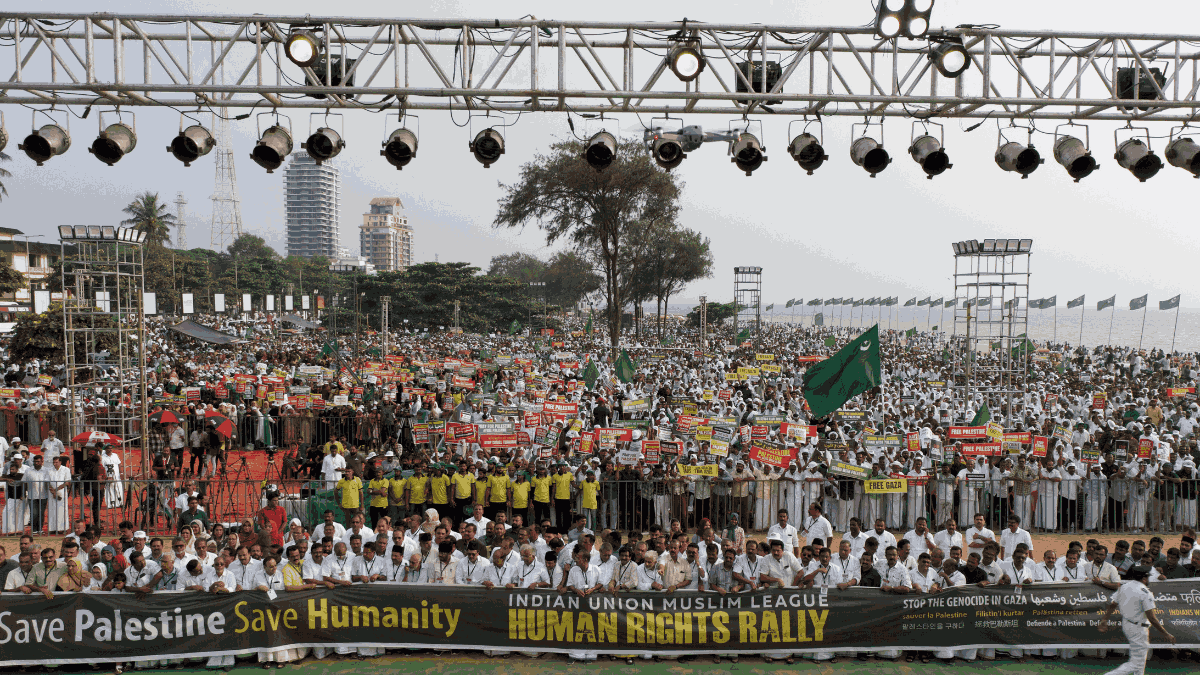 Iuml Rally 'Whitewashing terrorism'? Pro-Palestine rally with video message from ...