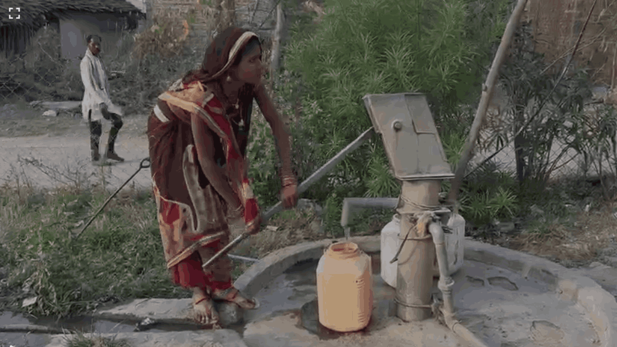 A woman in Ghana village of Silwani assembly constituency | Neelam Pandey | ThePrint