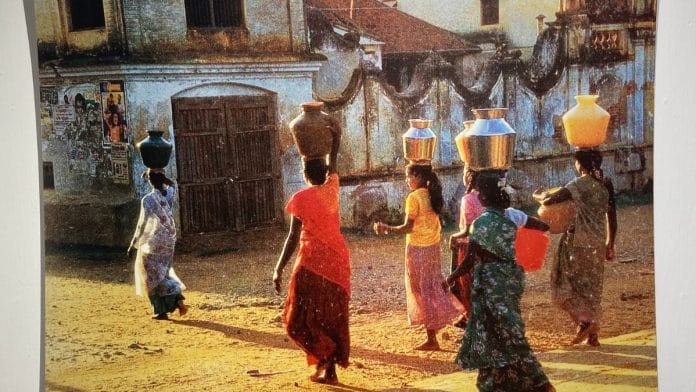 A photograph of Chettiar women on display at IIC | Rahul Weston | ThePrint