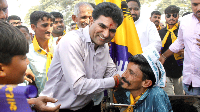 File photo of AAP Gujarat chief Isudan Gadhvi | ANI