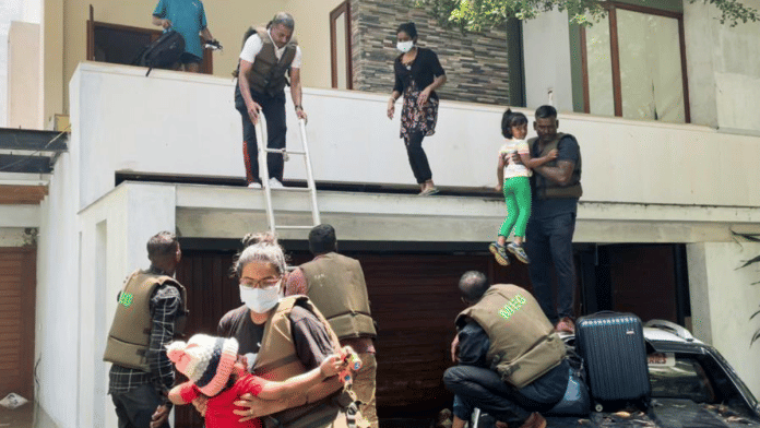 File photo of army personnel rescuing residents of a flood-hit colony in Bengaluru in September, 2022 | ANI