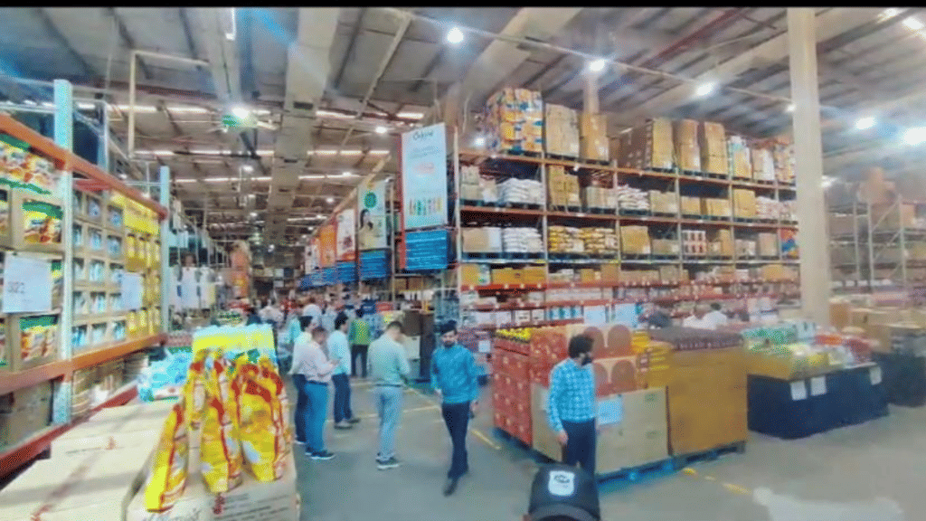 A team of FSDA inspecting products at a mall in Lucknow following the ban on halal certified products | By Special Arrangement