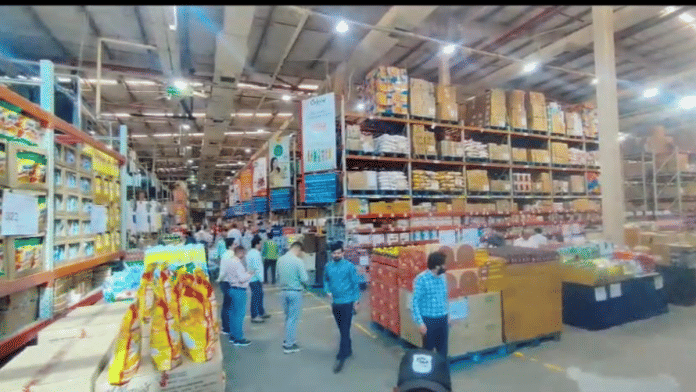 A team of FSDA inspecting products at a mall in Lucknow following the ban on halal certified products | By Special Arrangement