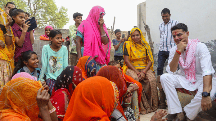 Congress leader Sachin Pilot meets people in his assembly constituency, Tonk | Suraj Singh Bisht | ThePrint
