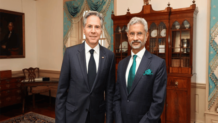 External Affairs MInister S Jaishankar and US Secretary of State Antony Blinken (Photo: X@DrSJaishankar)