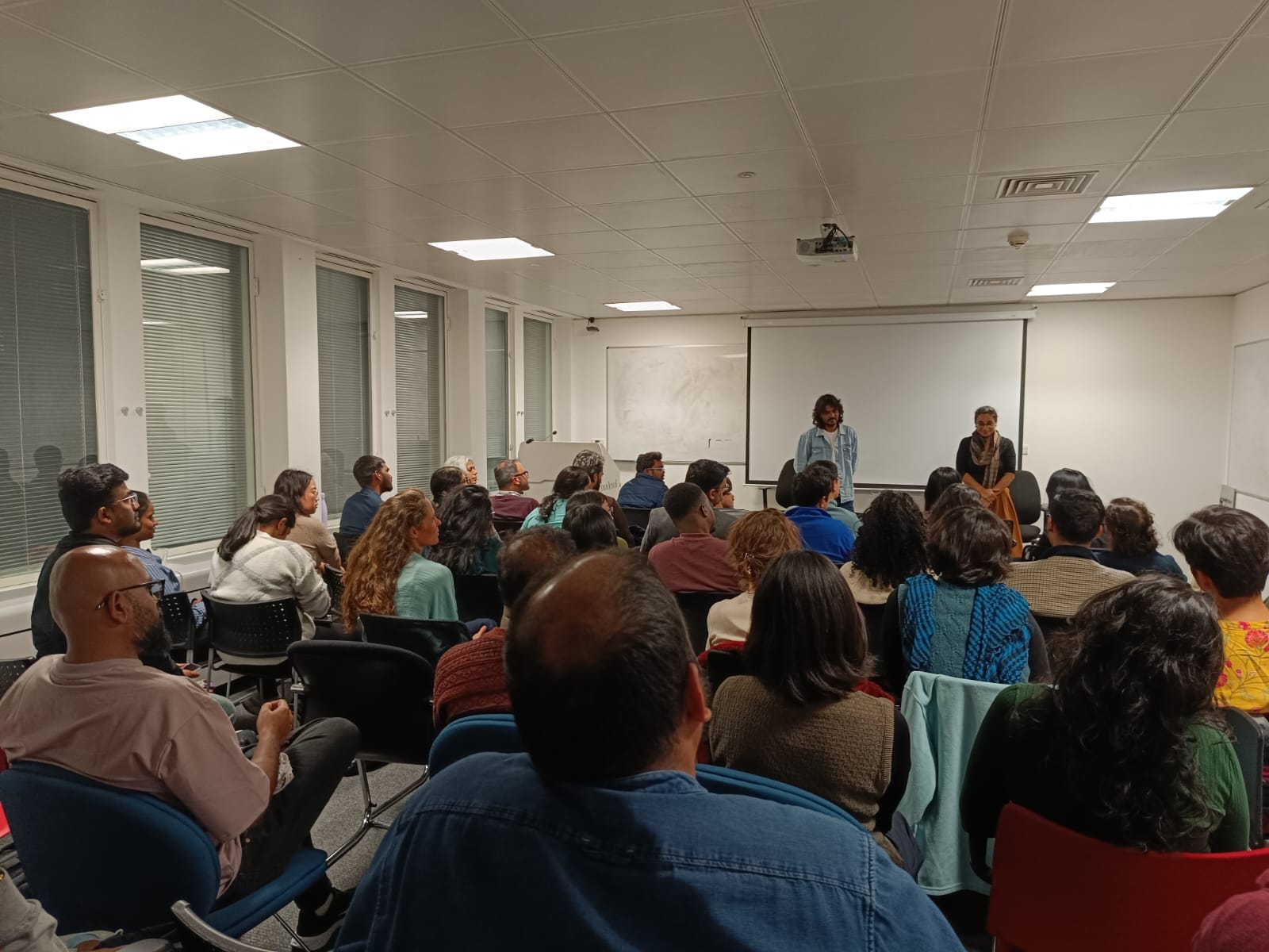 During the first screening of Chaityabhumi at the London School of Economics | Photo: Anjali | By special arrangement