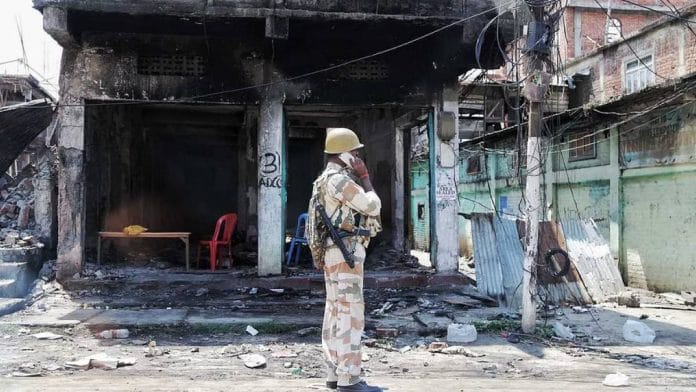 Representational image — several burnt properties in the hill district of Churachandpur | Suraj Singh Bisht | ThePrint