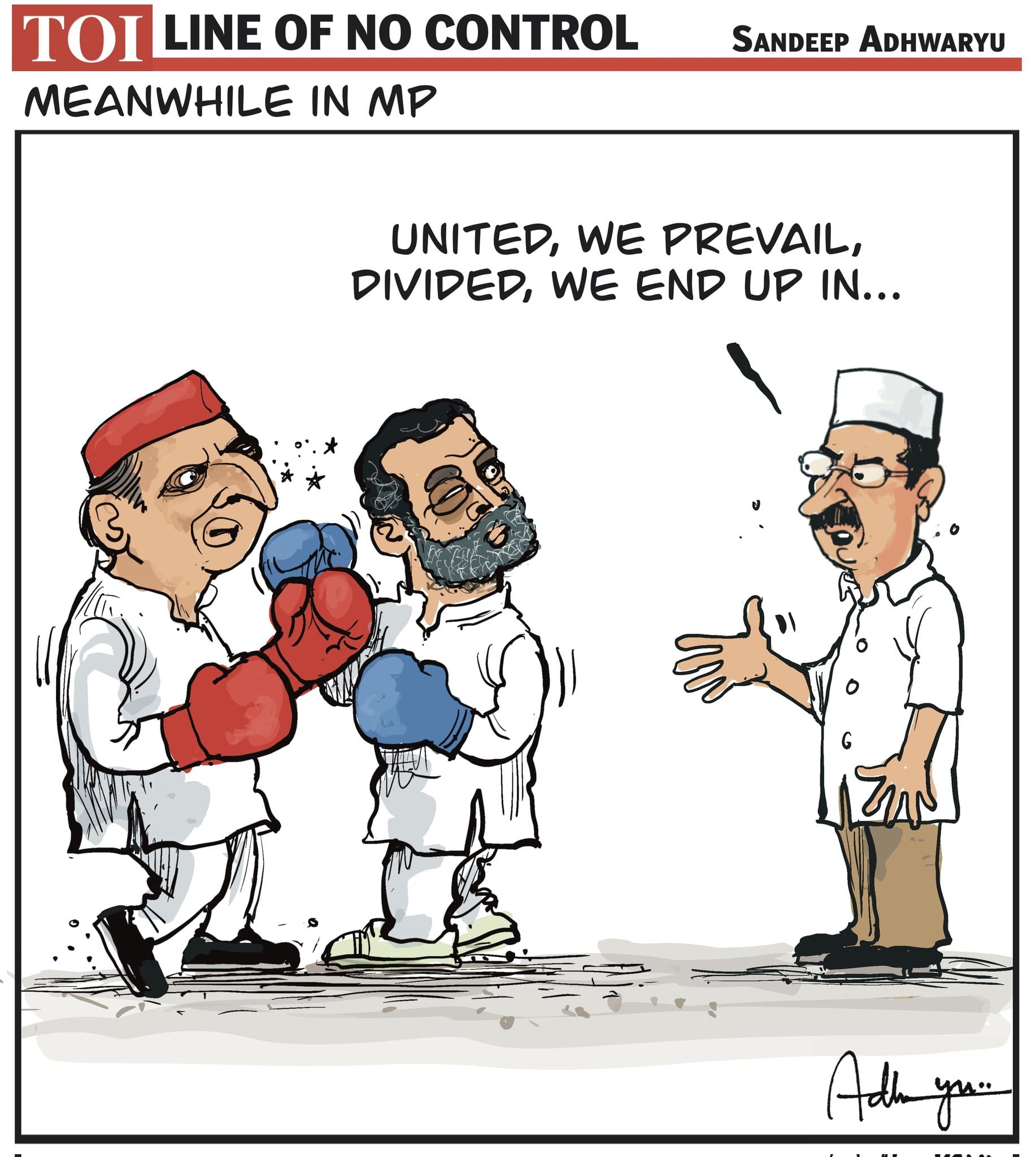 Sandeep Adhwaryu | X (formerly Twitter) /@CartoonistSan