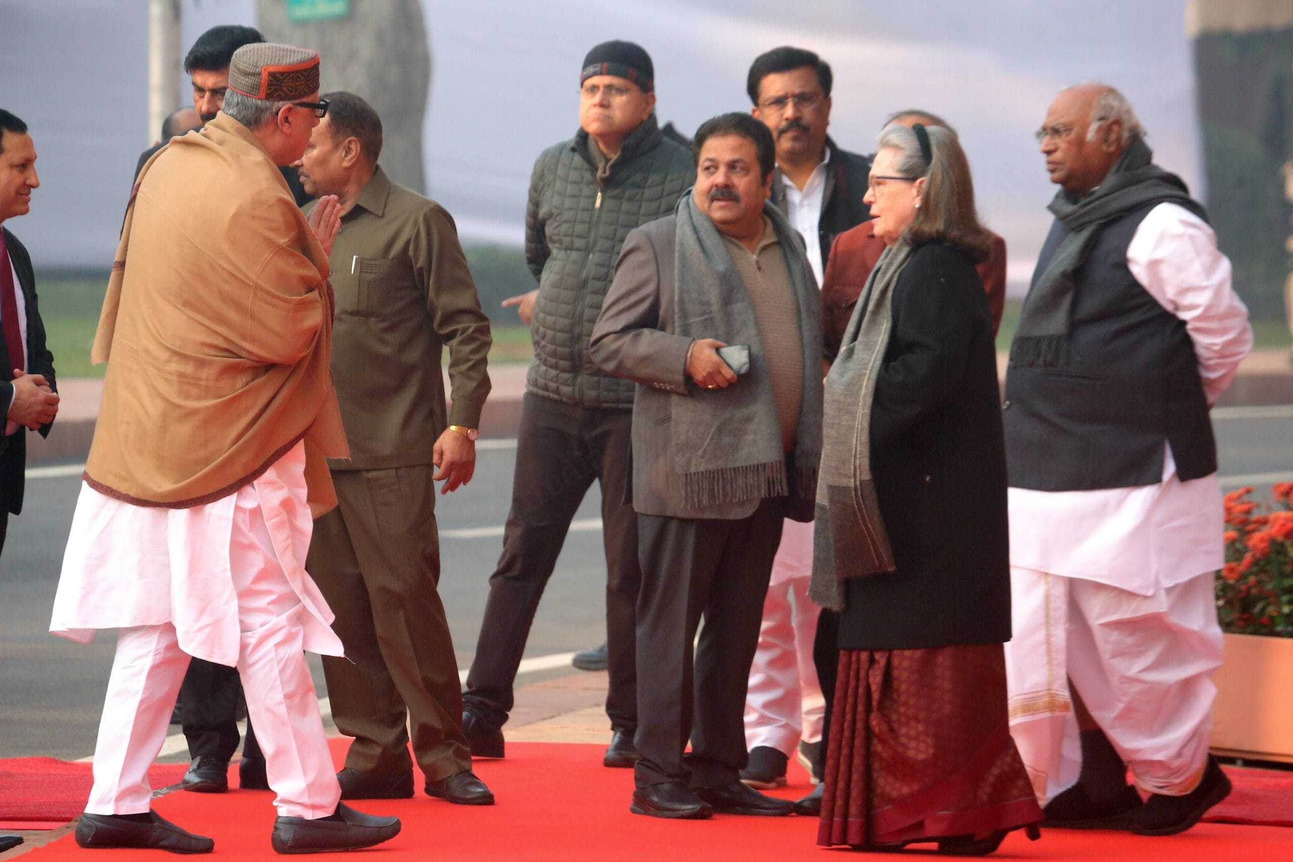 TMC leader Derek O'Brien, Congress President Mallikarjun Kharge, Congress Leader Sonia Gandhi and others during a tribute ceremony to pay homage to those who lost their lives in the 2001 Parliament attack on its anniversary | Praveen Jain | ThePrint