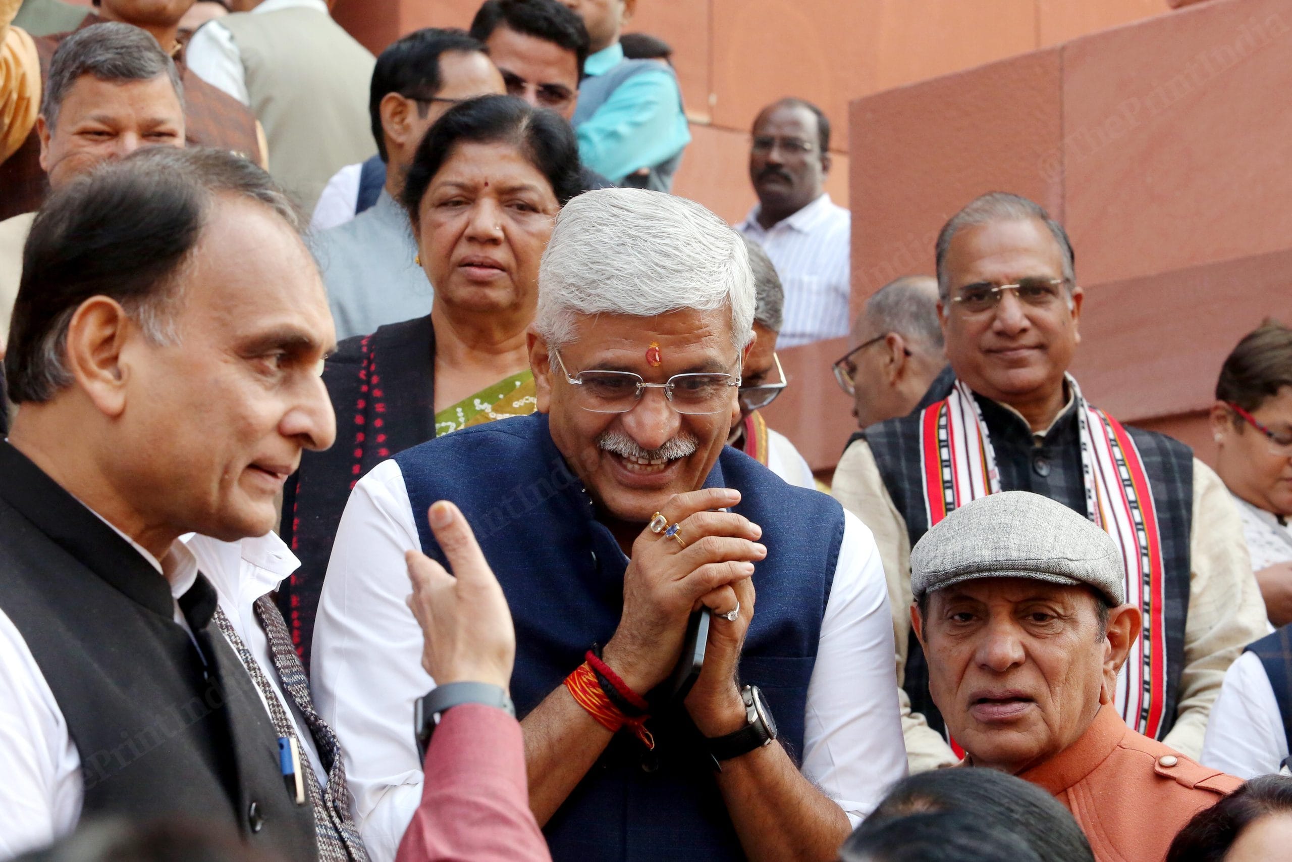 Union Minister Gajendra Singh Shekhawat at Parliament House | Praveen Jain | ThePrint