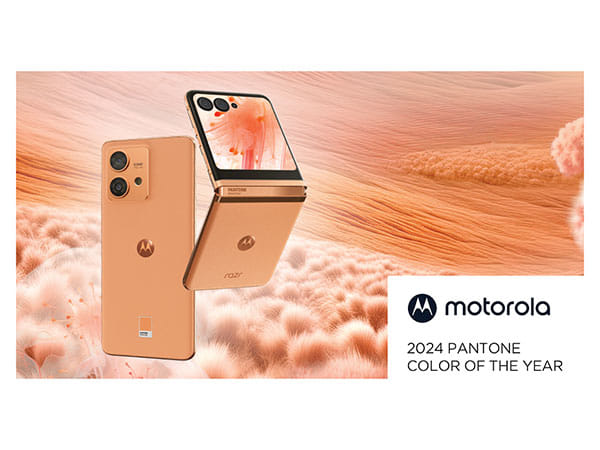 Motorola Is the First Smartphone Brand to Introduce PANTONE Colour of the Year 2024 - Peach Fuzz, in a Special Edition of edge 40 neo & razr 40 ultra